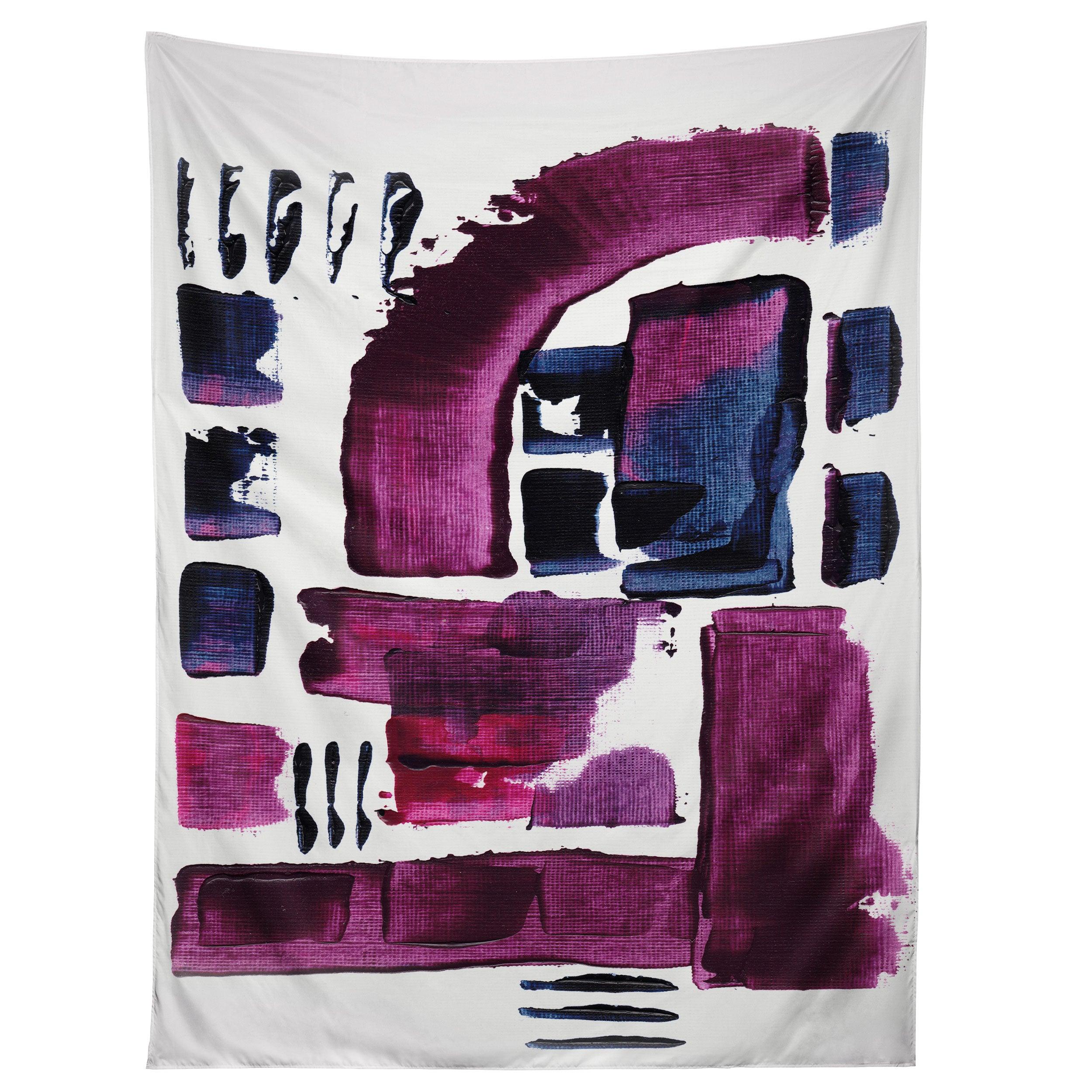 MINIMAL ULTRA VIOLET AND BLUE II tapestry 75x100