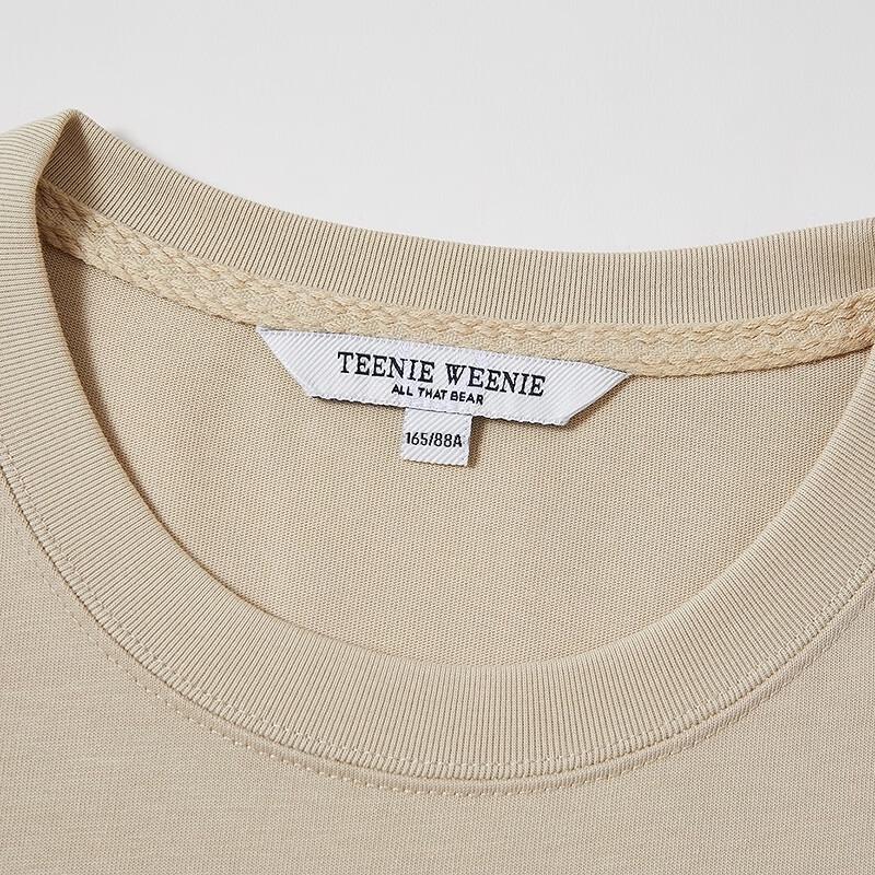 Teenie Weenie Women's Bear Embroidered Short Sleeve T-Shirt