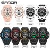 Sanda Men's Waterproof Luminous Multifunctional Sports Watch with Alarm