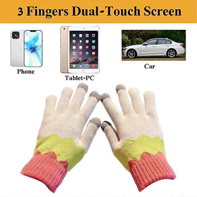 Rękawiczki zimowe, pięciopalcowe, minimalistyczne i wyrafinowane, ciepłe rękawiczki, unisex