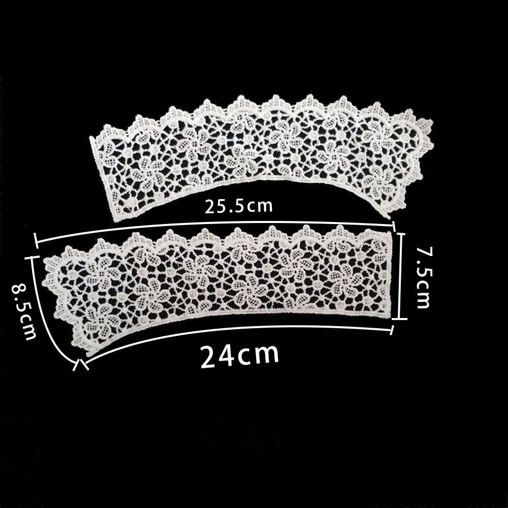 Clothing Accessories Milk Silk Hollow Lace Embroidery Diy Collar Sewing Lace Clothes Neckline Accessories Decoration