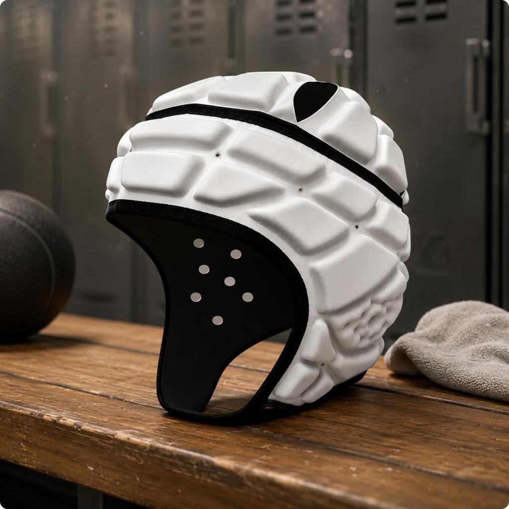 Breathable Adjustable Sports Headgear with Foam Padding Youth Helmet for Soccer