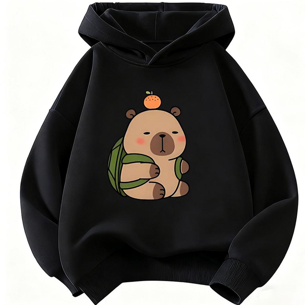 Nieuwe Kawaii Capybara Kinder Hoodie Sweatshirt Schattige Hoody voor Jongens Meisjes Lente Casual Hoodies