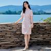 New Chinese Style Floral Short-Sleeved Dress