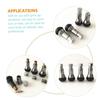 ETHZZLE 8pcs Tr413ac Decorative Cap Car Decoration Bushon Tire Valve Sleeve Valve Stem Sleeve Aluminum Alloy Silver