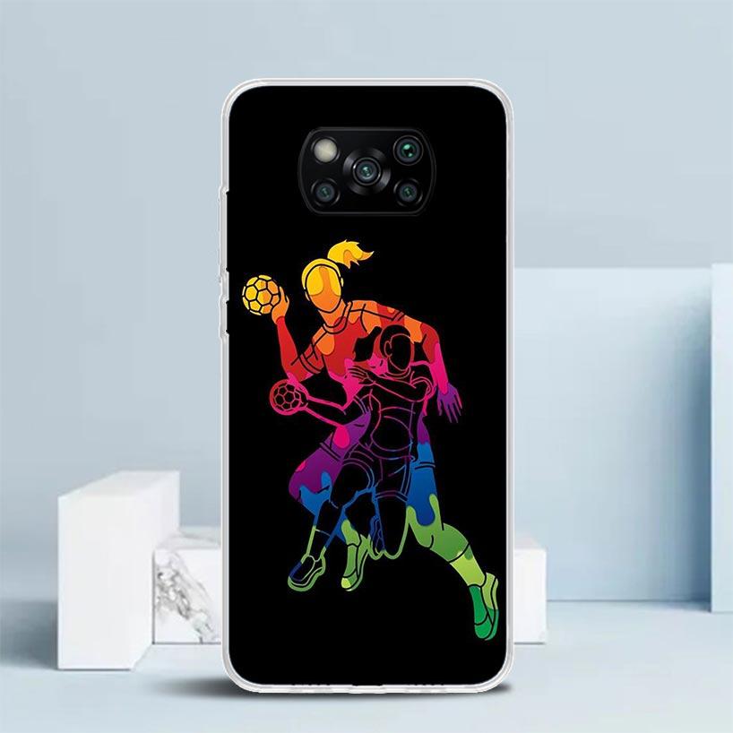 Handball Sport Phone Case For Xiaomi Poco F7 Ultra X5 X6 X7 Pro M7 Redmi 15C 15 13C 13 12C 12 10C 10 10A 9 9C 9A 9T Cover Poco X