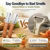 New Paring Knife Ergonomic Wood Handle Knife Stainless Steel Vegetable Peeler with Wooden Handle 2-in-1 Fruit Potato Peeler