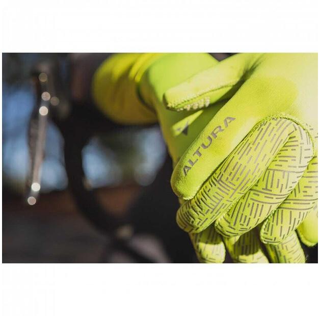 Altura Thermostretch Long Cycling Gloves (green)