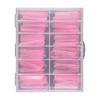 Clear Dual Form Acrylic Nail System UV Gel Nail Mold Full Cover Fasle Nail Tips with Scale 12Size Manicure Pedicure Tool