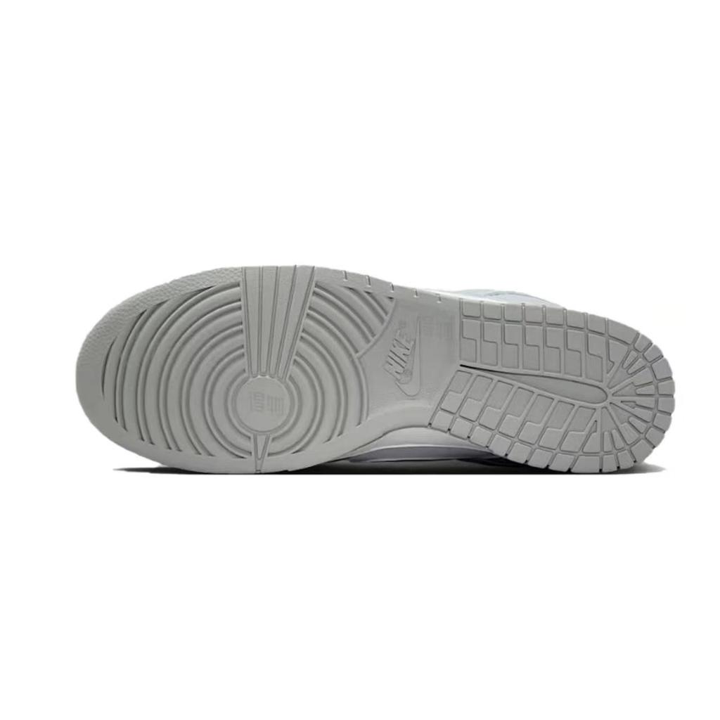 Nike Dunk Silver Gilded Cow Leather Low top Skateboard Shoes Men's Gray DD1391-103(Team1112-)