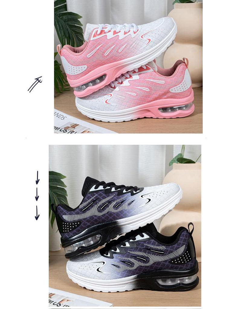 Women's Plus Size Mesh Breathable Running Shoes - Spring/Summer Casual Air Cushion Jogging Footwear