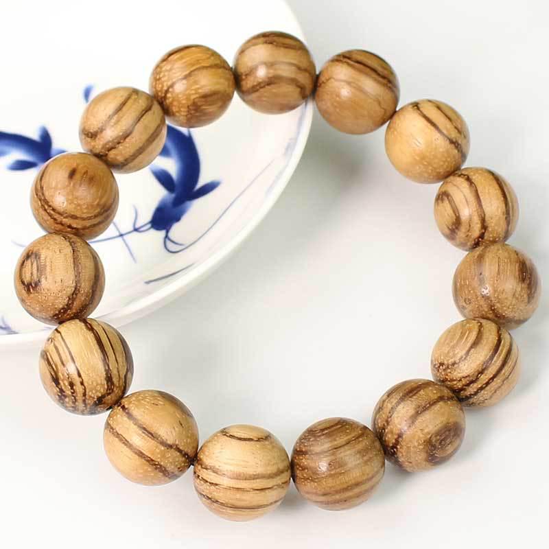 Vietnam Agarwood Bracelet: White Sand Prayer Beads - Unisex Jewelry with Natural Texture, Perfect for Couples