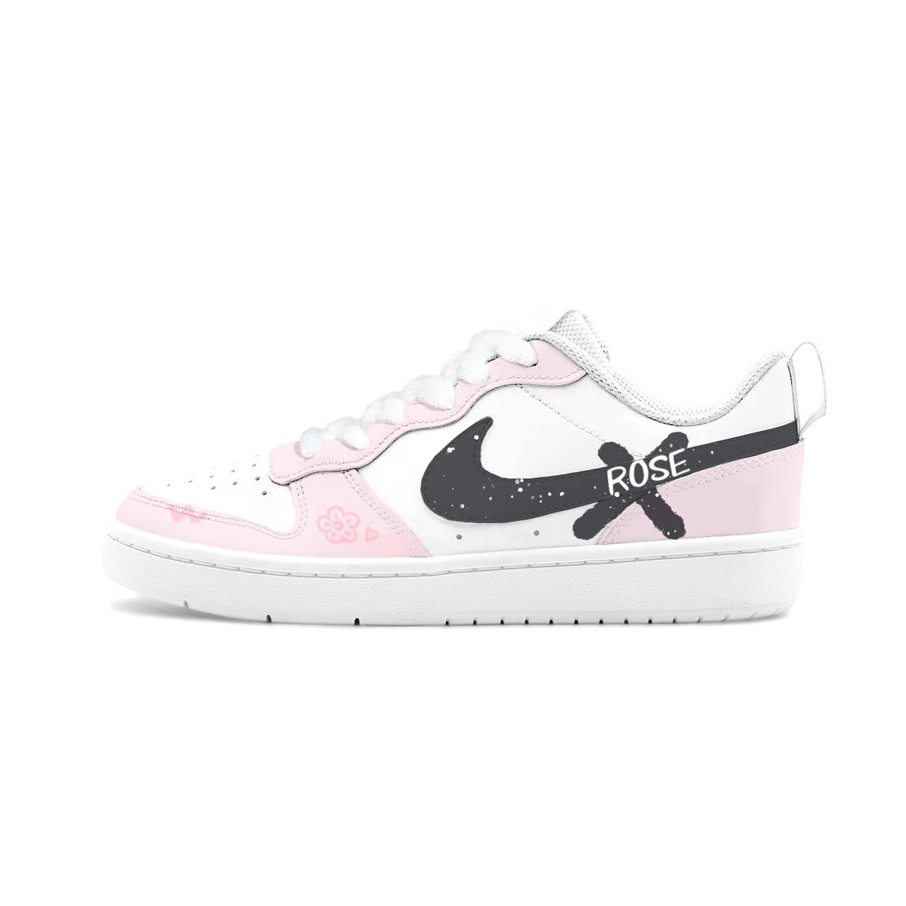 

Nike Court Borough Great Fish Manufacturing, Galaxy Silver Nugget Leather Abrasion Resistant Breathable Low top BQ5448-100(Team1792-) 38.5