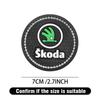 Car Sticker Diamond Rubber Non-slip Mat Water Cup Slot Pad Car Coaster For Skoda Karoq Octavia 3 A5 A7 Rapid Kami Scala Kodiaq F   NL6