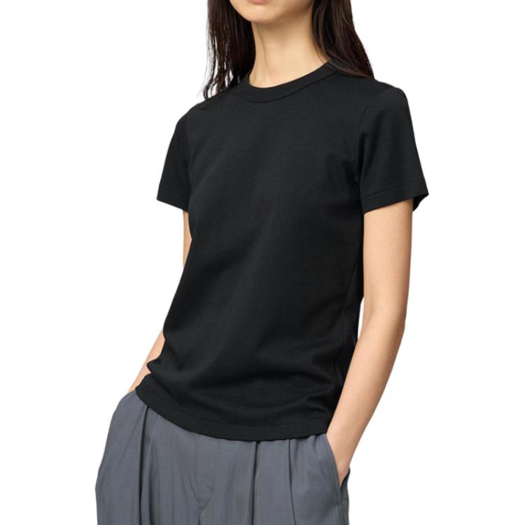 UNIQLO Fashion Short Sleeve Solid Color Round Neck T-Shirt Women tops 483456-09