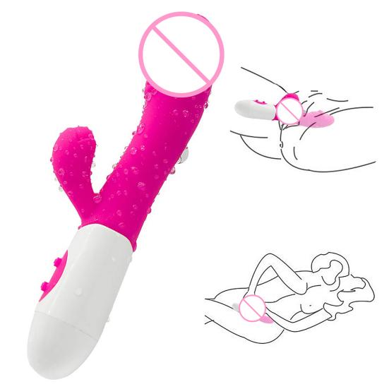 Vibrator Soft Silicone Vibrator G Spot Clitoral Stimulator Waterproof Women Av Wand