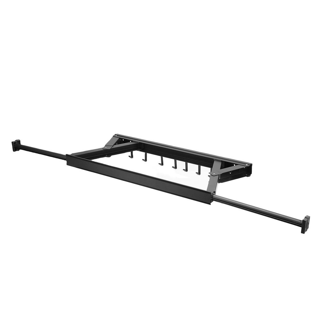 Wall Mounted Clothes Drying Rack Aluminum Retractable Folding Clothes Hanger Rack with Adhesive for Laundry Balcony Bathroom