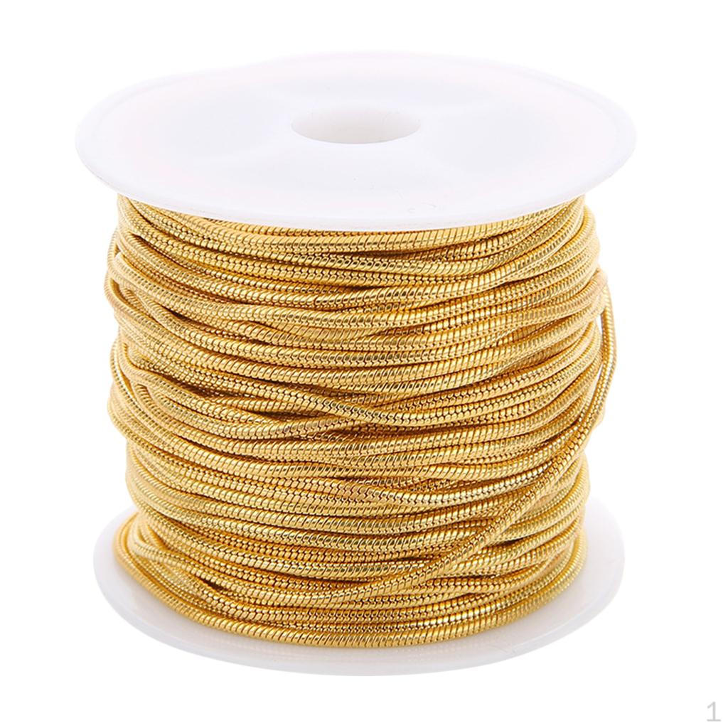 and Stylish Necklace Chains for DIY Jewelry Making - 10 Yards/.5mm gold