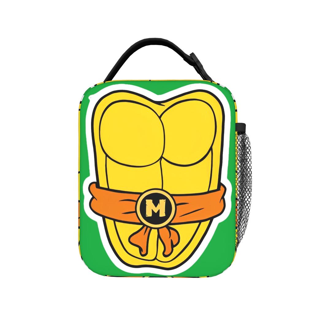 Teenage Turtles Rappin Insulated Lunch Bags High Capacity Ninja Turtles Meal Container Cooler Bag Tote Lunch Box Work Men