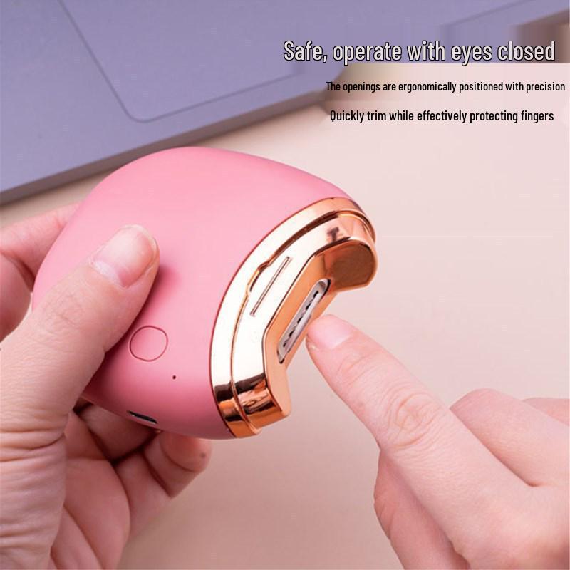 Automatic Anti-Pinch Electric Nail Clipper & Trimmer for Adults & Kids розовый