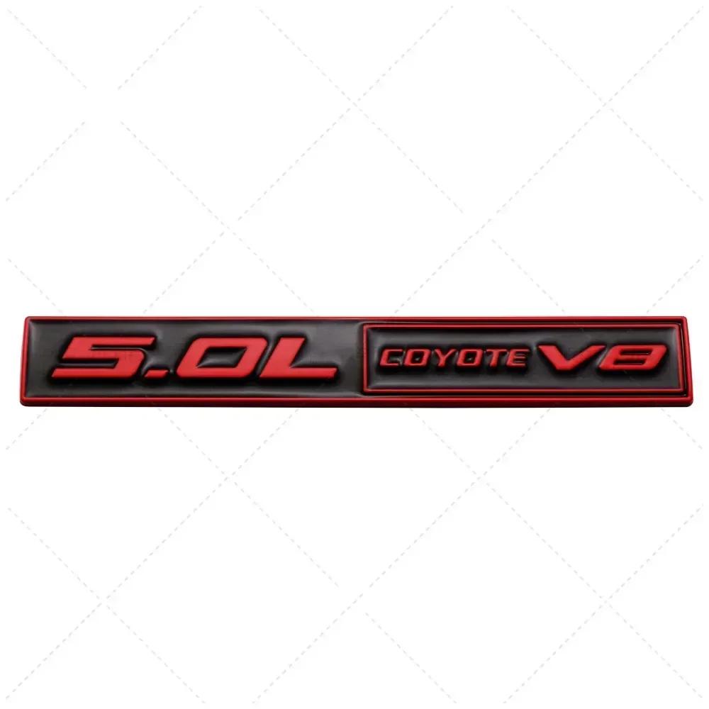 3D Metal 5.0 COYOTE V8 Rear Trunk Side Fender Emblem Badge Sticker Car Accessories For Ford Mustang 5.0 GT F150 FX4 Kuga MONDEO