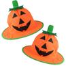 Non-woven Fabric Pumpkin Plush Hat Comfortable Halloween Cap Cute Bucket Hat  Dress Prop