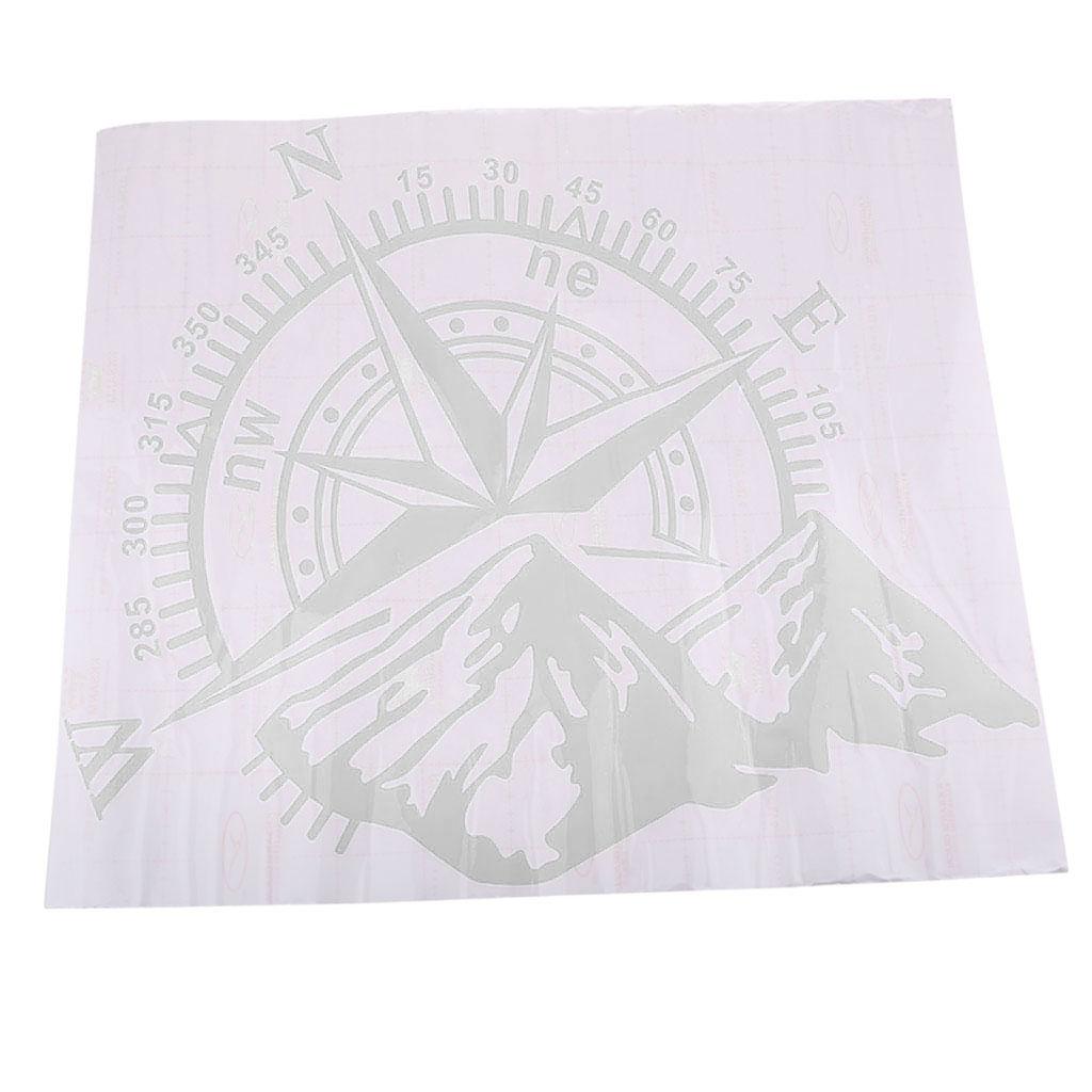 Auto Car Truck Boat Exterior Body Windshield Reflective Sticker Decal - White