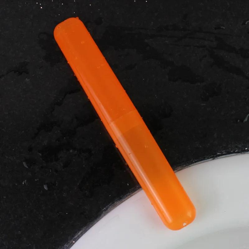 Toothbrush Head Protect Cover Tube Box Portable Case Storage Box Toothbrush Cover Travel Camping Hiking Candy Color Reusable