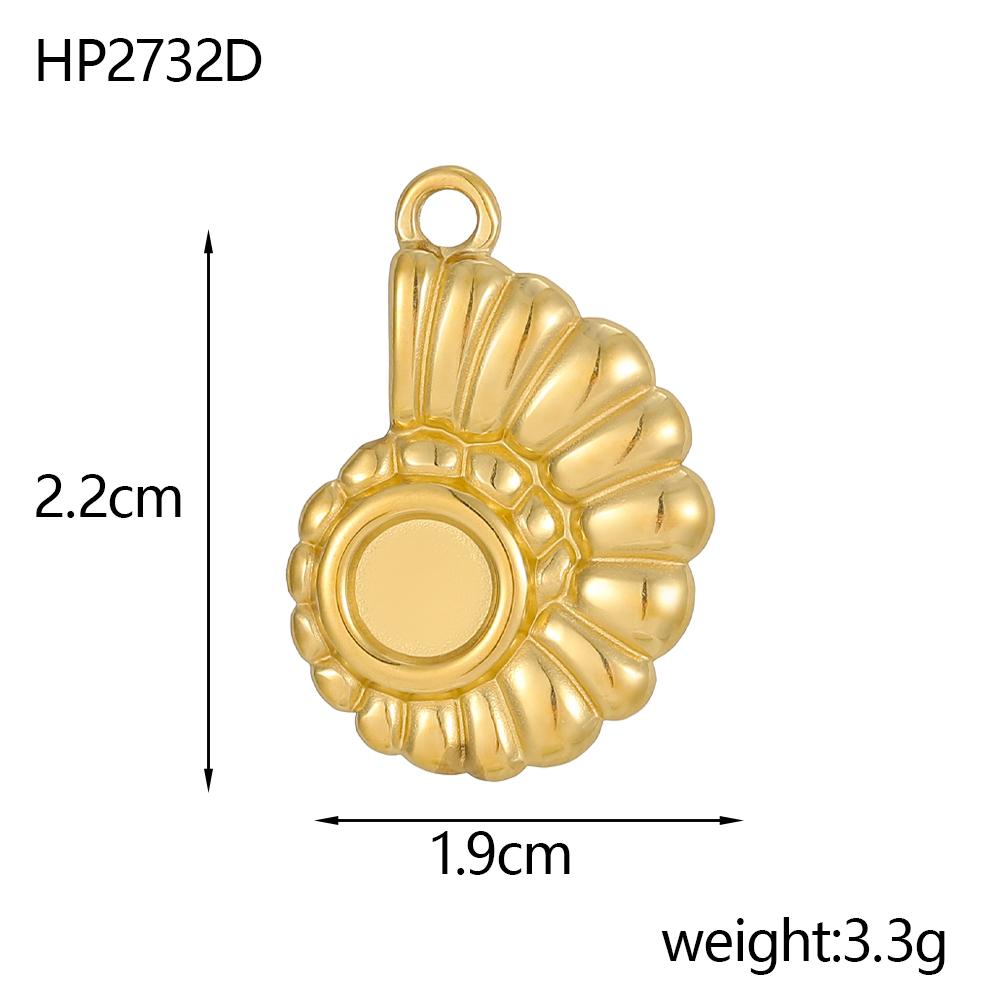 CARLIDANA Vintage Starfish Shell Stainless Steel DIY Fish Tail Versatile Turtle Creative Necklace Accessories Various Styles