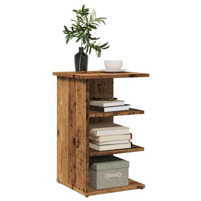 VidaXL Buffet vieux bois 35x35x55 cm bois d'ingénierie, armoire, placard, organisateur de maison, armoire latérale, armoire 856490