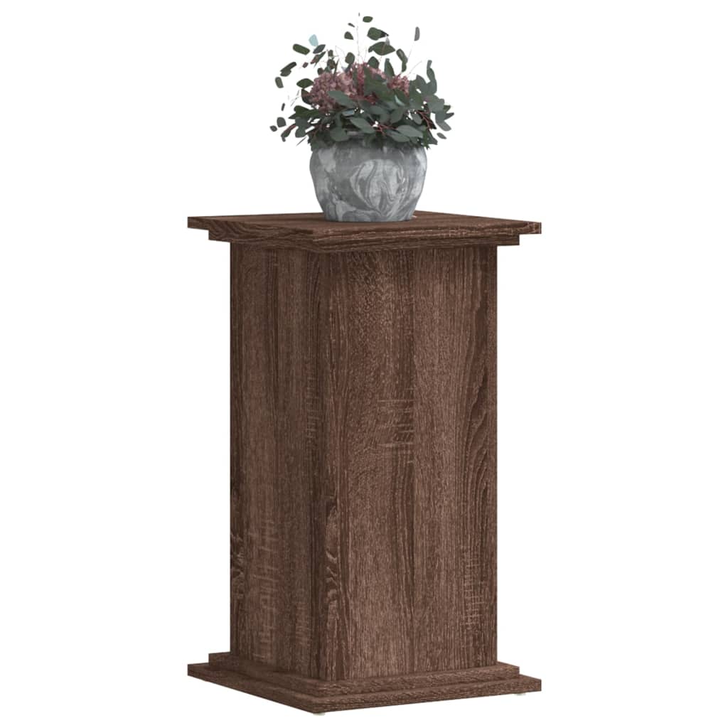 Plant Stand Brown Oak Effect 33 x 33 x 60 cm Engineered Wood