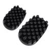 2pcs Rubber Curling Hair Brush Large and Small Size Washable Twist Curl Comb Hair Styling Tool
