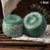 50G Gradient Color Rainbow Mohair Yarn Organic Cotton Blend Soft Texture Crochet Yarn 50g Weight Fine Hollow Hollow Yarn