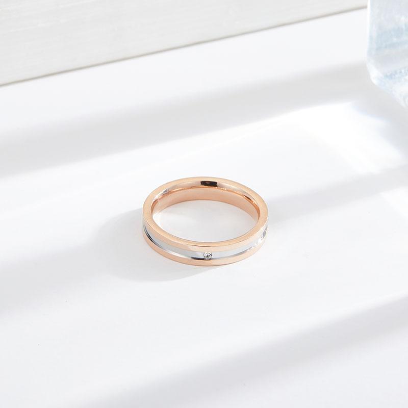 European and American Electric Titanium Steel Rings Couple Rings Jewelry