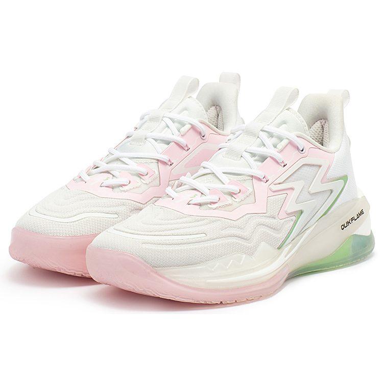 361 Big3 3.0 Pro Low Top Basketball Shoes Men's Gray Pink 672311119F-1