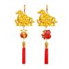 Chinese Year Decoration Golden Horse Pendant Wall Hanging Ornament for Living Room