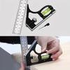 Stainless Steel Angle Square Measuring Tools Durable Aluminium Alloy Angle Measuring Tool 45/90 Degree Angle Precise Angle Ruler