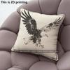 Vintage Watercolor Eagle Throw Pillow Covers Pattern Cushion Cover Suitable For Sofa Bedroom Car Pillow Cover