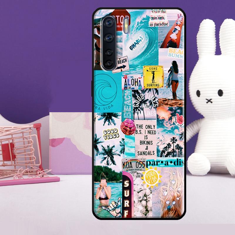 Surf Surfing Case For Oppo A5 Pro A15 A17 A57 A77 A18 A38 A58 A78 A98 A94 A74 A54 A40 A60 A80 A16 A76 A96