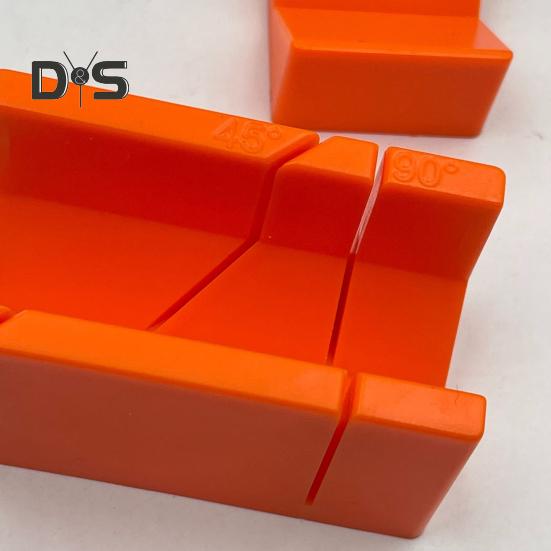 2 Bucăți Cutie Mitră Heavy Duty Unghiuri 45/90 Grade Meșteșuguri Metalice Lemn Plastic Cutie de Tăiere Instrument Ghid pentru Bricoleur Dulgher Sculptor în Lemn Tâmplar