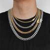 6mm 8mm 10mm 12mm Hip Hop Cuban Link Chain Necklace Fashion Jewelry Stainless Steel Chain for Men Gift Free Laser Name