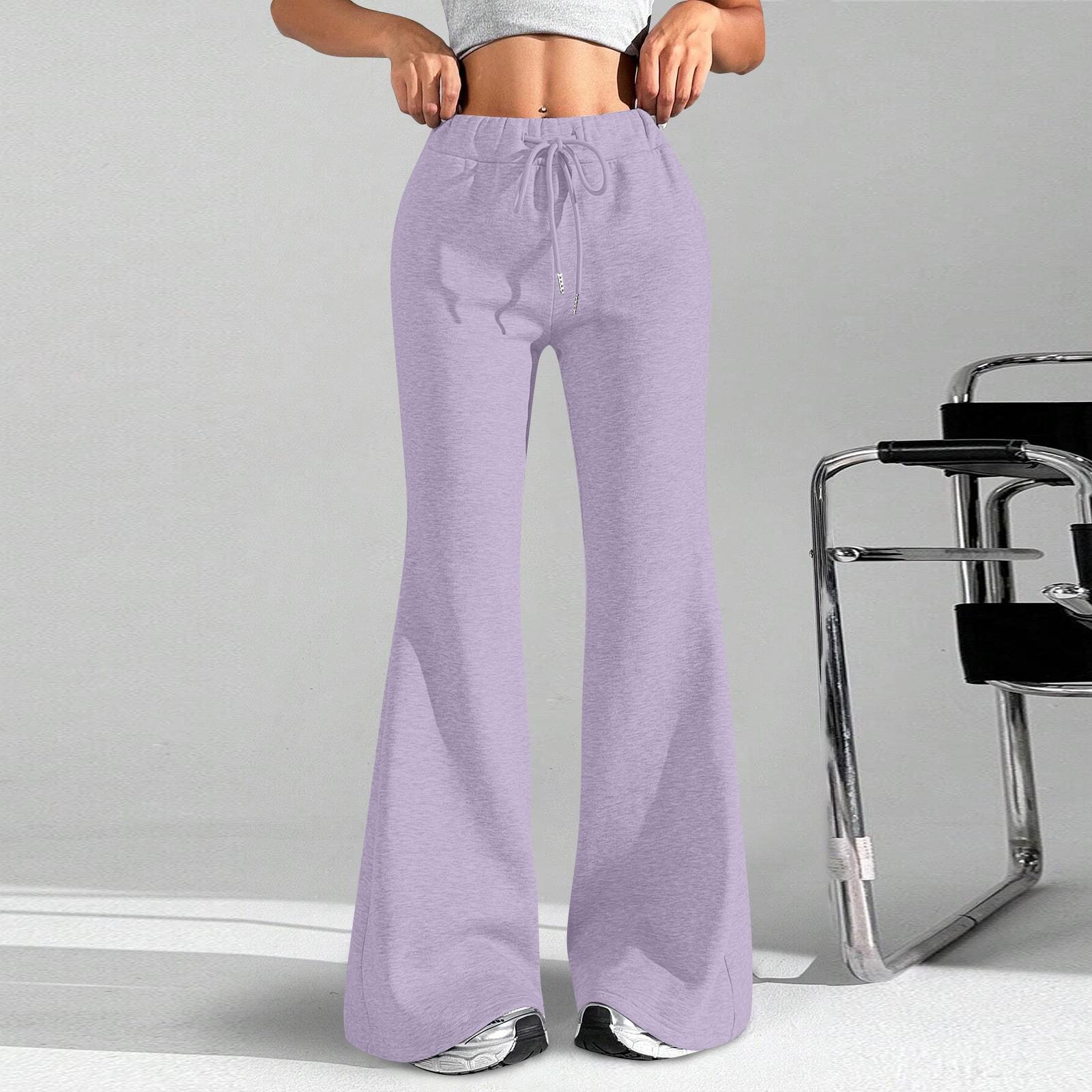 

Женские модные свободные брюки-карго с завязками на талии, однотонные, расклешенные XXL