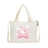 Fashionable Nylon Kids Handbag Featuring Cute Bear Print And Breathable Design