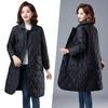 Autumn Winter Coat Women Long Jacket Femme Quilted Parkas Padded Lightweight Oversize Outerwear Black Female
