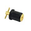 Brass + Rubber Yacht Hull/Livewell/Baitwell Plug Turn-tite Plug