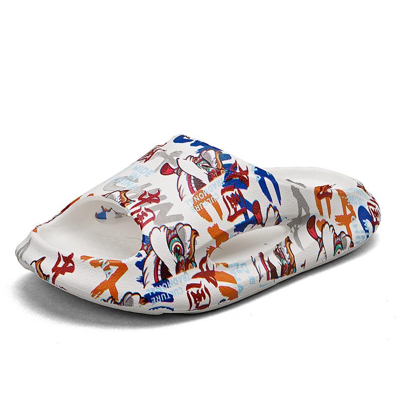 

Модные толстые подошвы на мягкой мягкой подошве удобные повседневные мужские сандалии с выемкой для пляжа летние тапочки шлепанцы 40-41