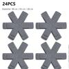 Pot and Pan Protectors 12/24Pcs Pot Dividers Pad Non-woven 3 Sizes Pans Separator Pads for Protecting Separators Pads Cookware