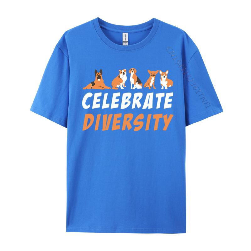 Clothing Tops Shirts Celebrate Diversity Shepard Bulldog Fitted Group Cotton Youth Top Tshirts Wholesale Tshirts 100 Pcs