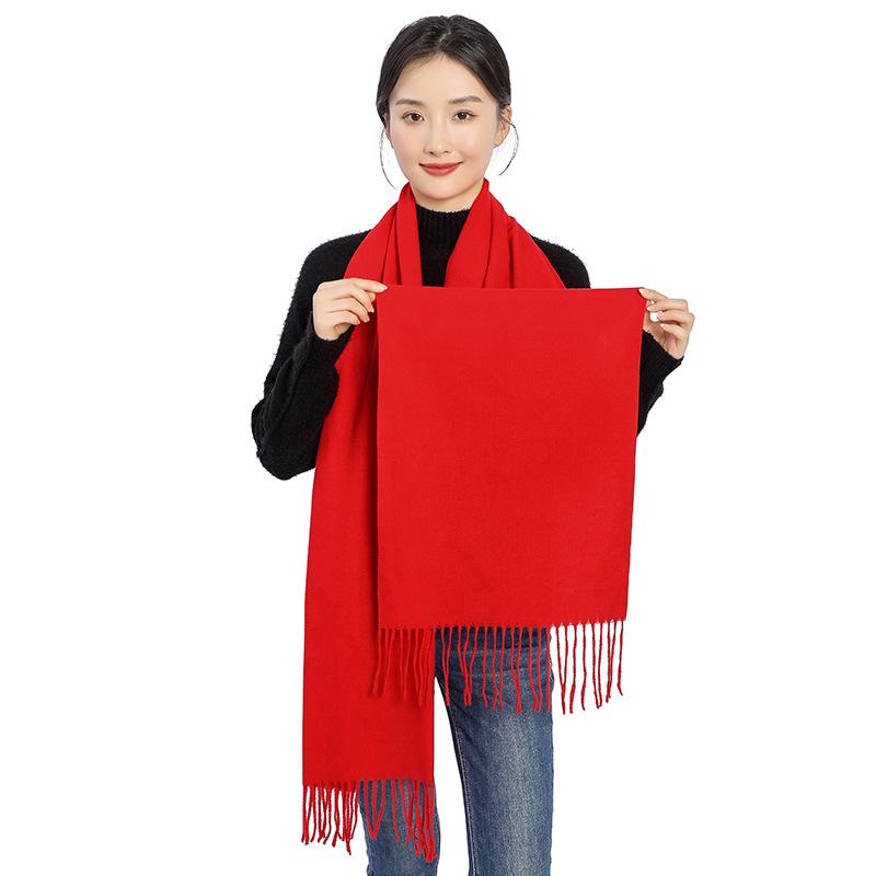 Customized Red Scarf with Logo and Embroidery for Events and Reunions