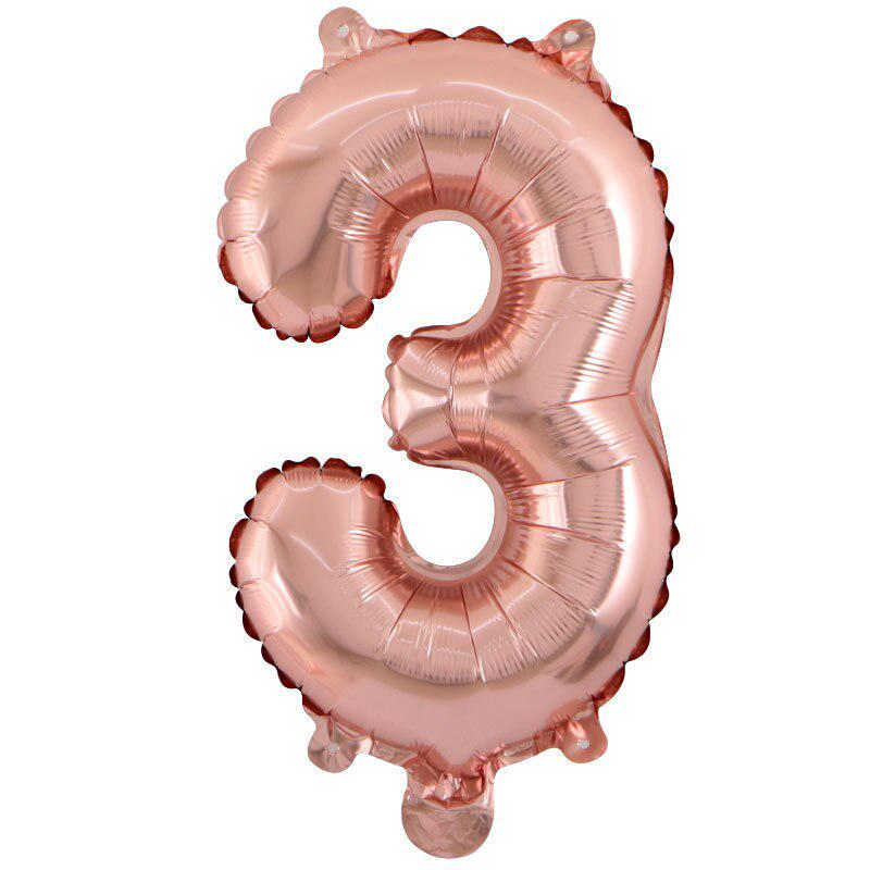 32inch Gold Rose Blue Silver Number Aluminum Film Balloons Digital Baby Shower Christmas Wedding Happy Birthday Party Decoration